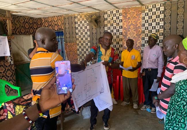 Community members from Tartweh-Dropoh Community in Sinoe